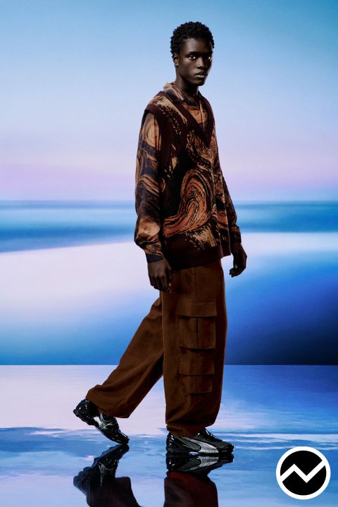 Ahluwalia, FW26 menswear, Jacquard, look 7