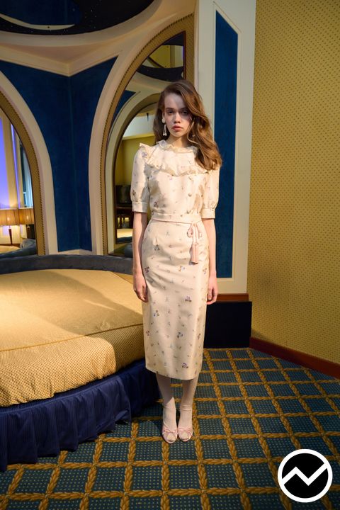 Alessandra Rich, FW26 womenswear, Puff Sleeve Dress, look 4