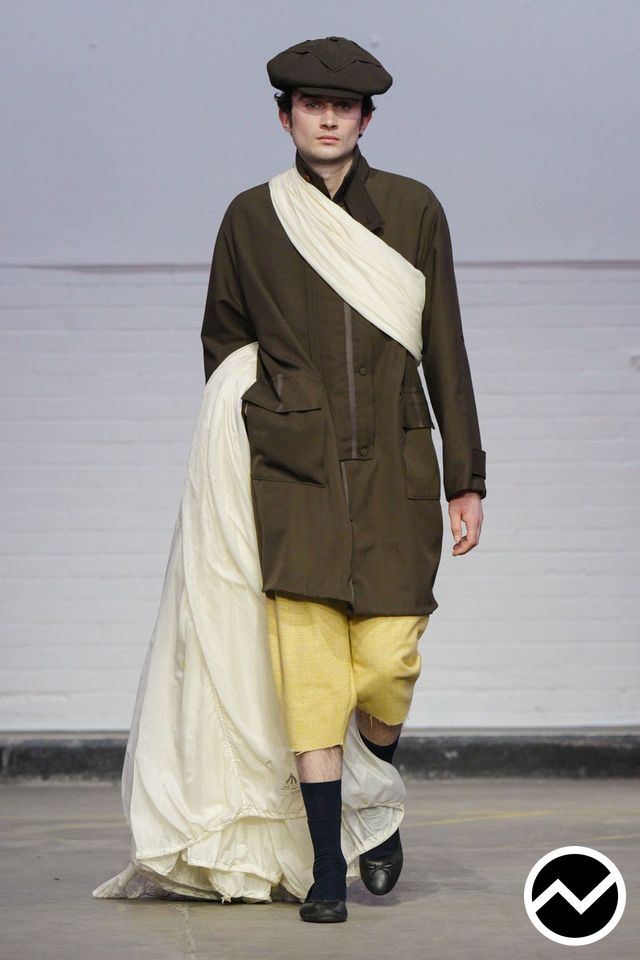 Central Saint Martins M.a., FW26 menswear, Bermuda Shorts, look 43