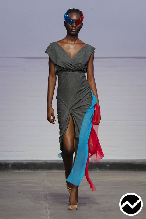 Central Saint Martins M.a., FW26 womenswear, Slit Dress, look 168