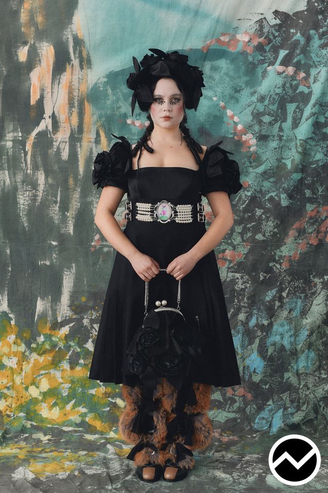 Chopova Lowena, FW26 womenswear, Belted Dress, look 30