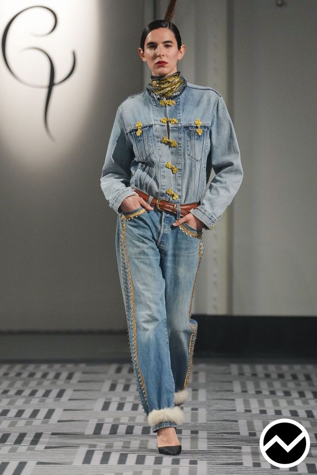Conner Ives, FW26 womenswear, Denim, look 12
