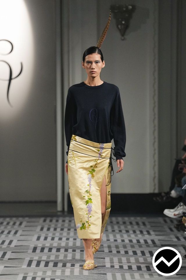 Conner Ives, FW26 womenswear, Midi Skirts, look 18
