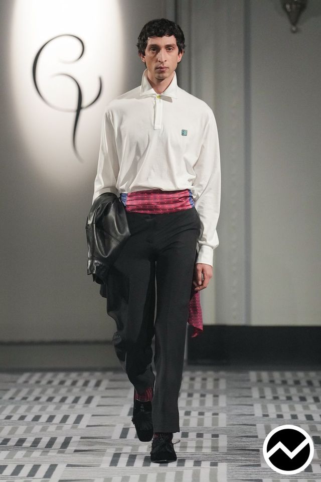 Conner Ives, FW26 menswear, Half Placket Shirts, look 27