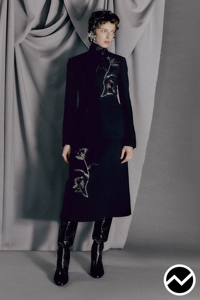 Huishan Zhang, FW26 womenswear, Mandarin Jacket, look 28