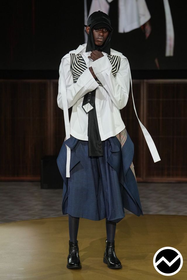 London College Of Fashion, FW26 womenswear, Asymmetric Hem Skirts, look 34