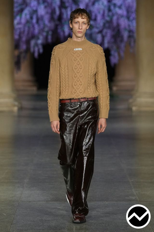 Mithridate, FW26 menswear, Cable Knit, look 20