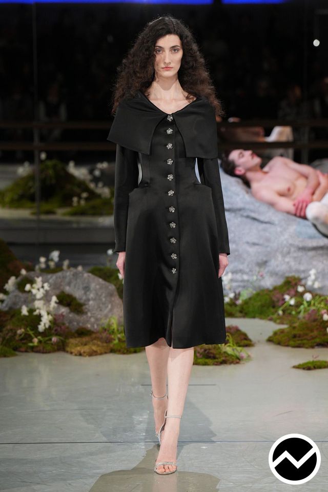 Patrick Mcdowell, FW26 womenswear, Buttoned Front Dress, look 14