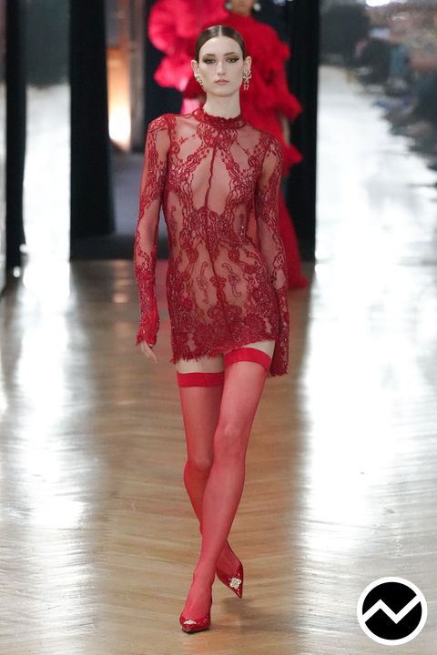 Blumarine, FW26 womenswear, Lace, look 6