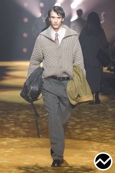Boss, FW26 menswear, Cable Knit, look 16