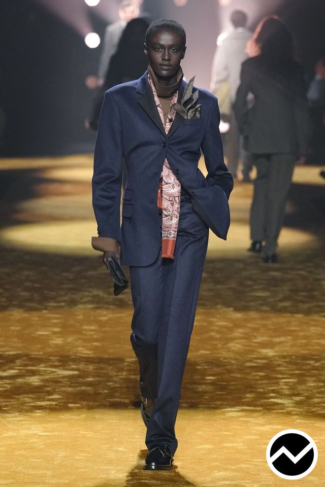 Boss, FW26 menswear, Midnight Blue, look 25
