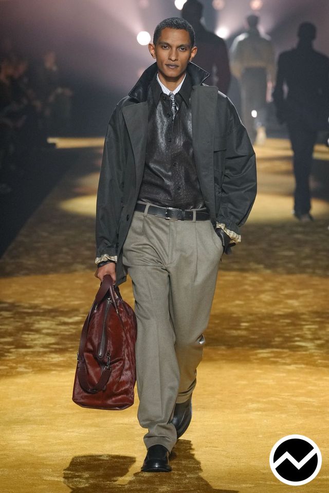 Boss, FW26 menswear, Top Collar Jacket, look 34