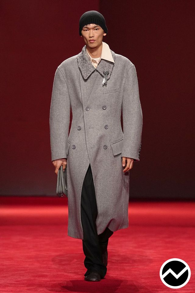 Bottega Veneta, FW26 menswear, Overcoat, look 15