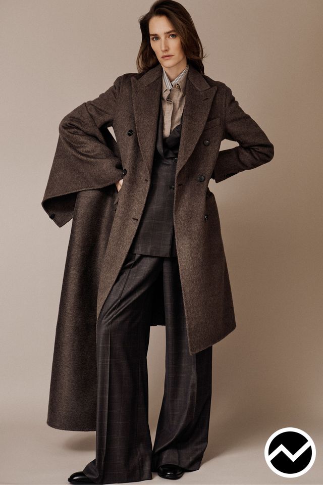 Brioni, FW26 menswear, Double Breasted Coat, look 2