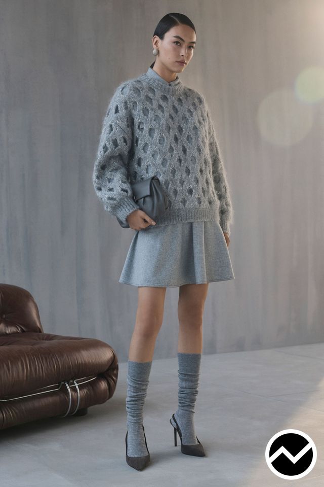 Brunello Cucinelli, FW26 womenswear, Mini Skirts, look 28