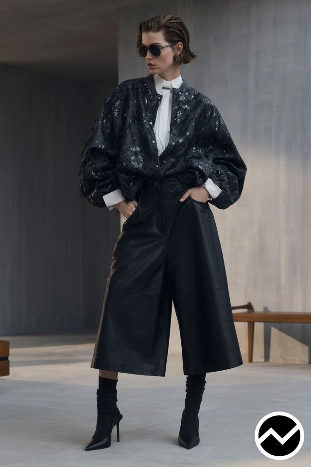 Brunello Cucinelli, FW26 womenswear, Cropped Pants, look 38