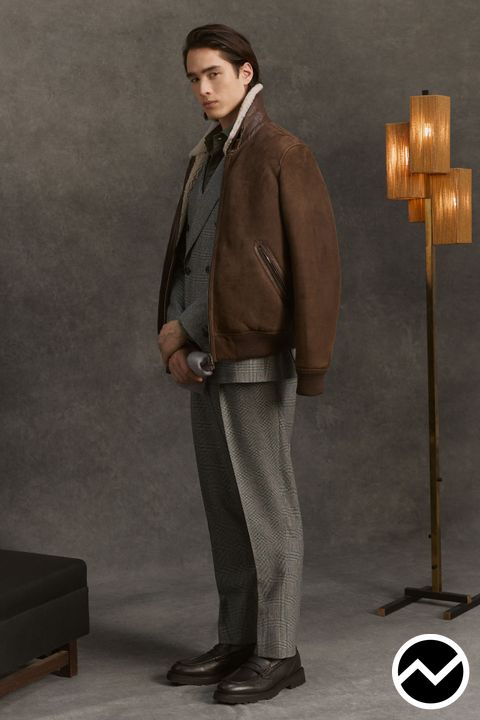 Canali, FW26 menswear, Aviator Jacket, look 14