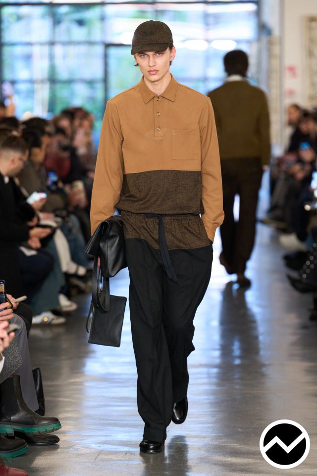 David Catalan, FW26 menswear, Mustard, look 10