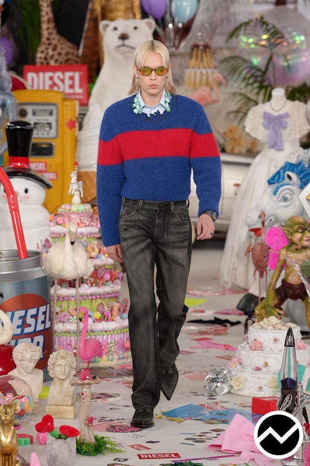 Diesel, FW26 menswear, Scarlet, look 13