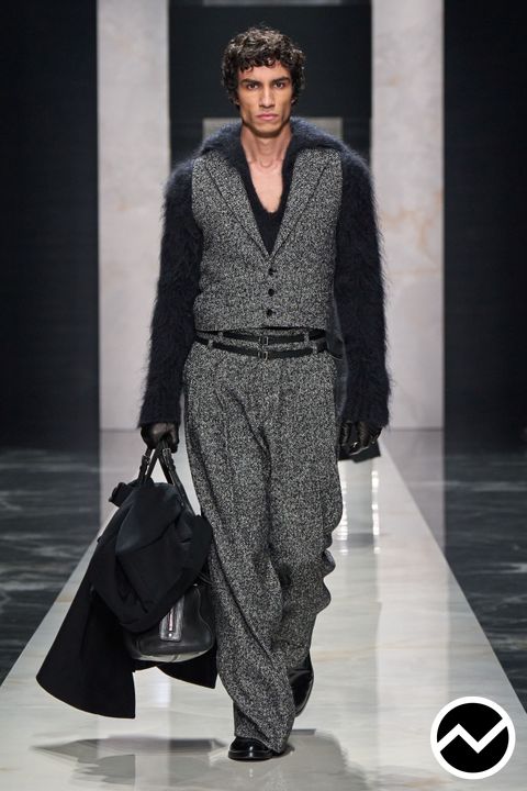 Dolce & Gabbana, FW26 menswear, Herringbone, look 6