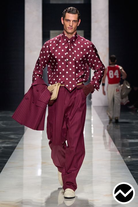 Dolce & Gabbana, FW26 menswear, Polka Dot, look 72