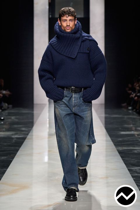 Dolce & Gabbana, FW26 menswear, Cuffed Jeans, look 79
