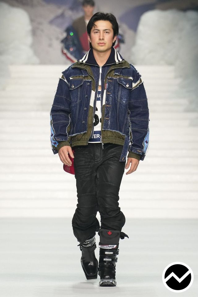 Dsquared2 FW26 menswear, look 1