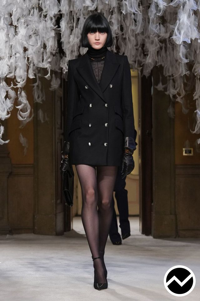 Elisabetta Franchi, FW26 womenswear, Double Breasted Coat, look 12