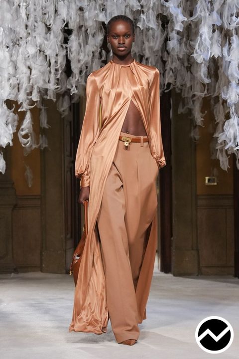 Elisabetta Franchi, FW26 womenswear, Rust, look 39