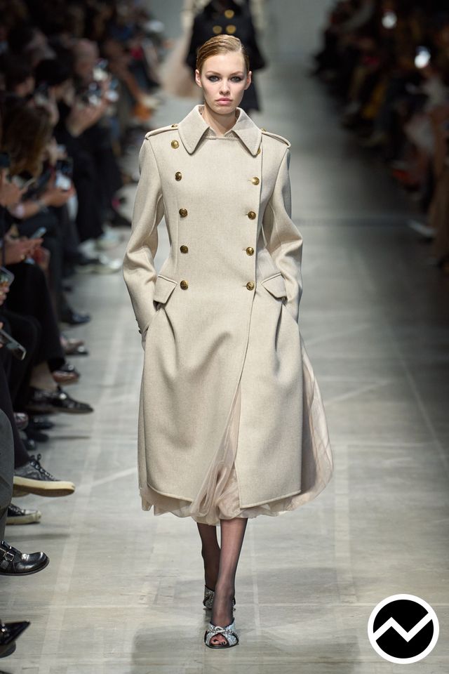Ermanno Scervino, FW26 womenswear, Double Breasted Coat, look 1