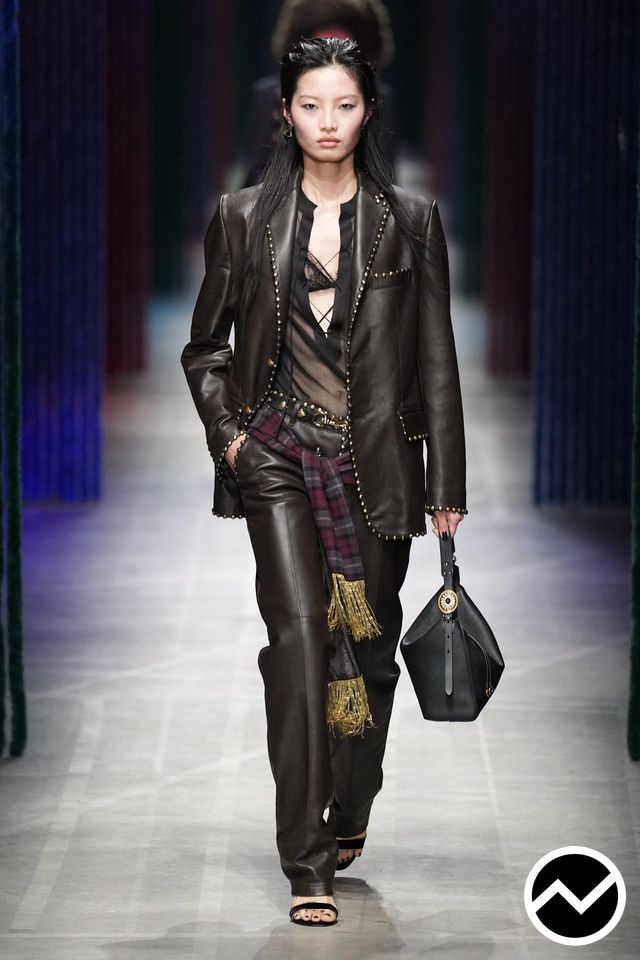 Etro, FW26 womenswear, Leather, look 2