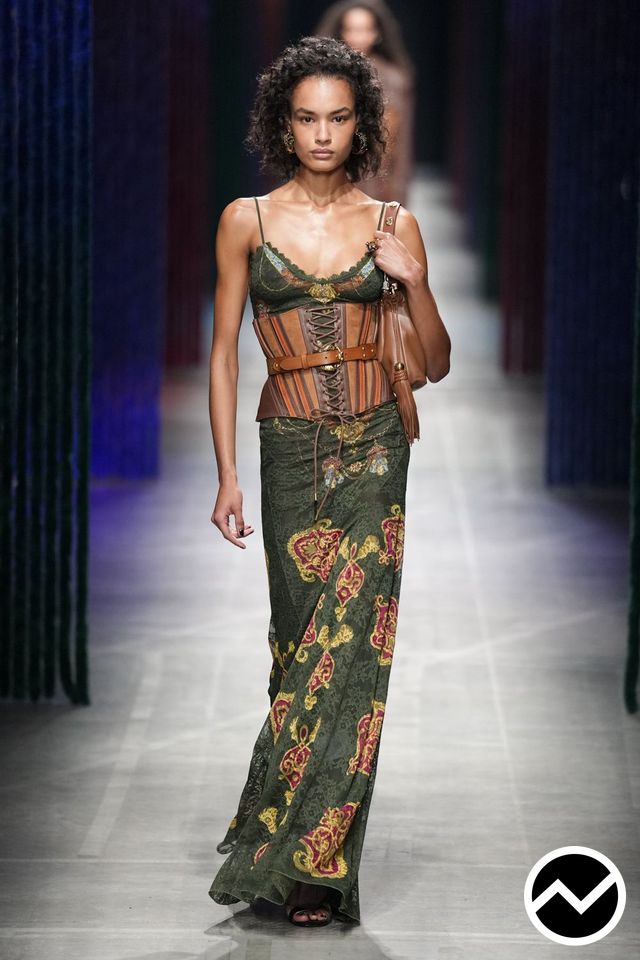 Etro, FW26 womenswear, Moss, look 14
