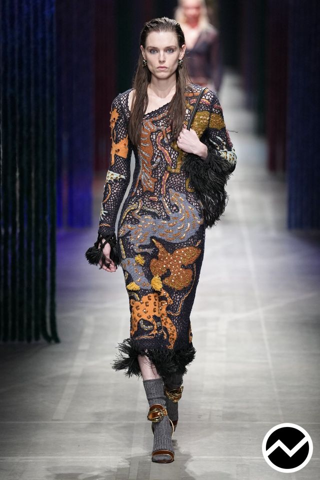 Etro, FW26 womenswear, Jacquard, look 41