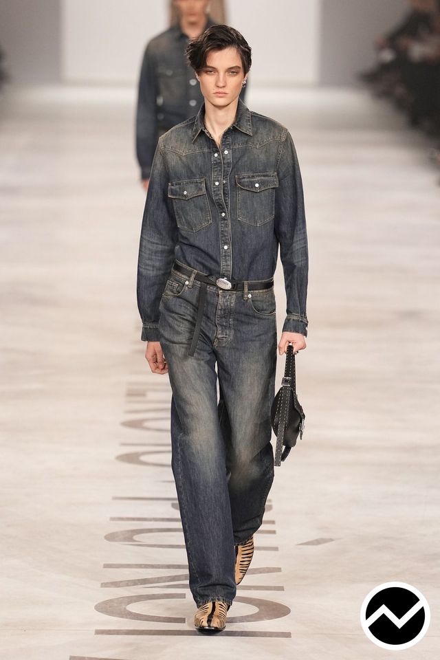 Fendi, FW26 womenswear, Denim, look 40