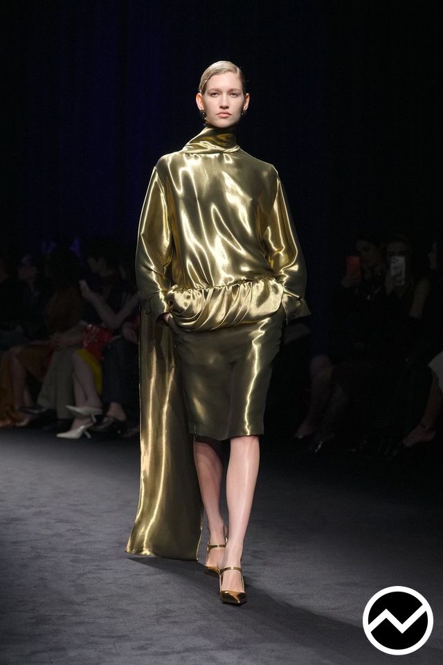 Ferragamo, FW26 womenswear, Satin, look 49