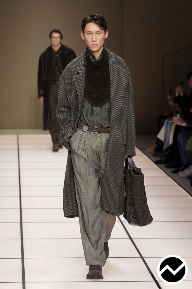 Giorgio Armani, FW26 menswear, Steel, look 58