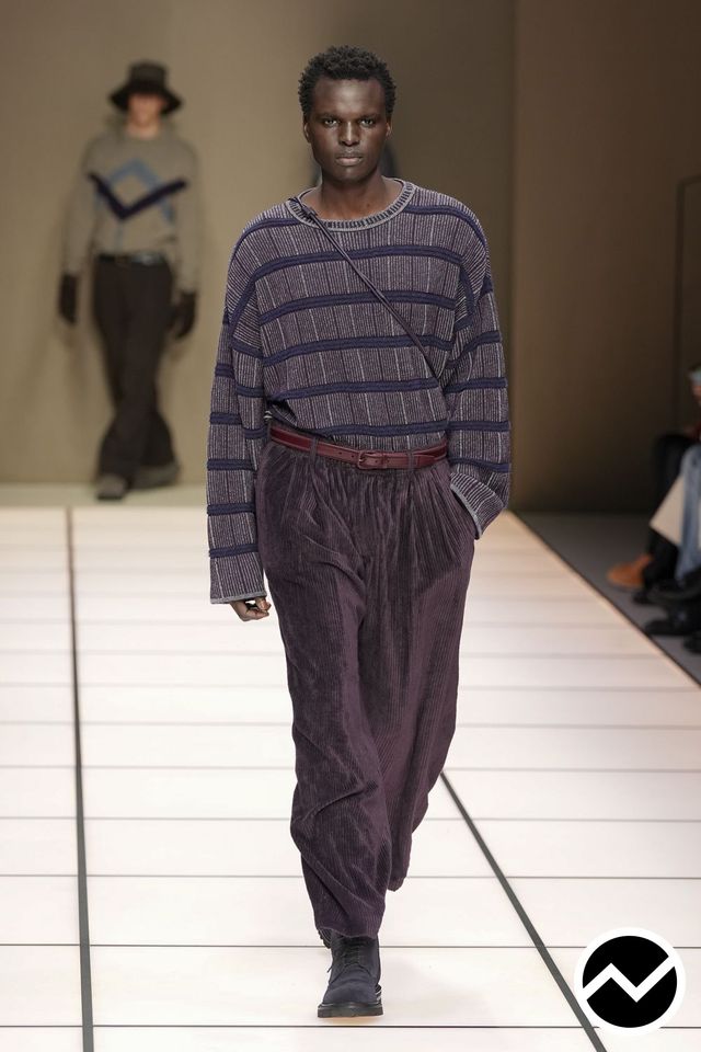 Giorgio Armani, FW26 menswear, Rib Knit, look 74
