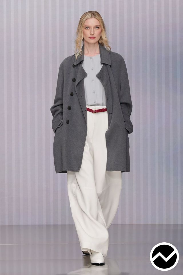 Giorgio Armani, FW26 womenswear, Muslin, look 11