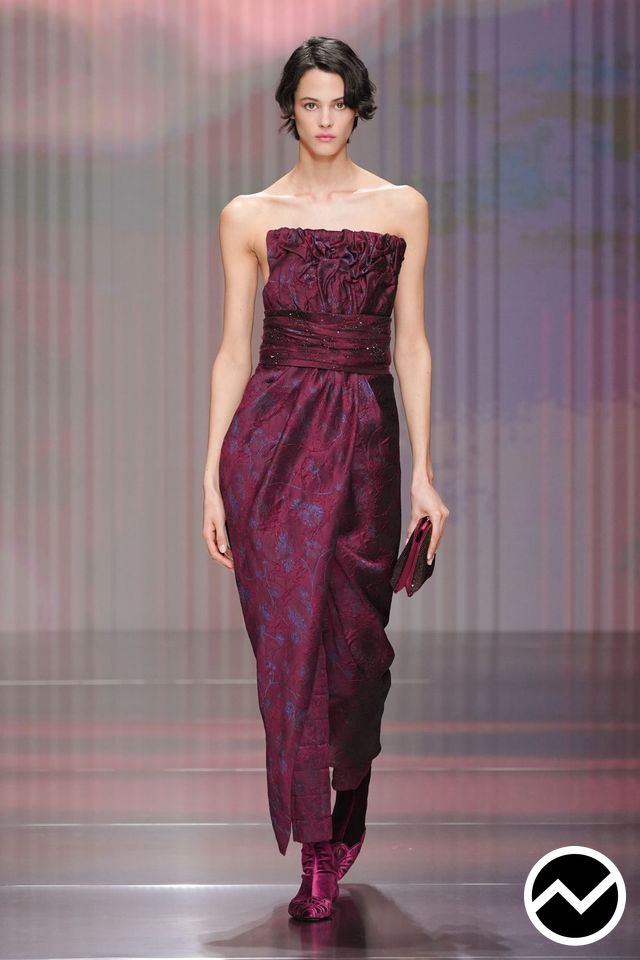 Giorgio Armani, FW26 womenswear, Midaxi Dress, look 46