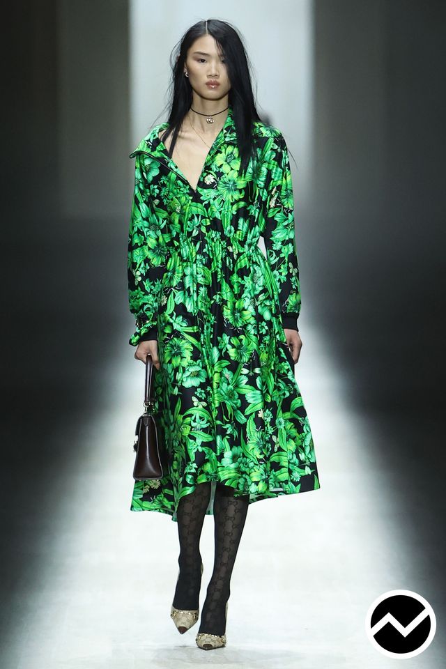 Gucci, FW26 womenswear, Pine Green, look 42