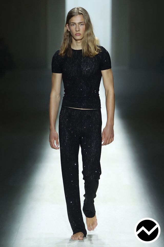 Gucci, FW26 womenswear, Elasticated Waistline Pants, look 74