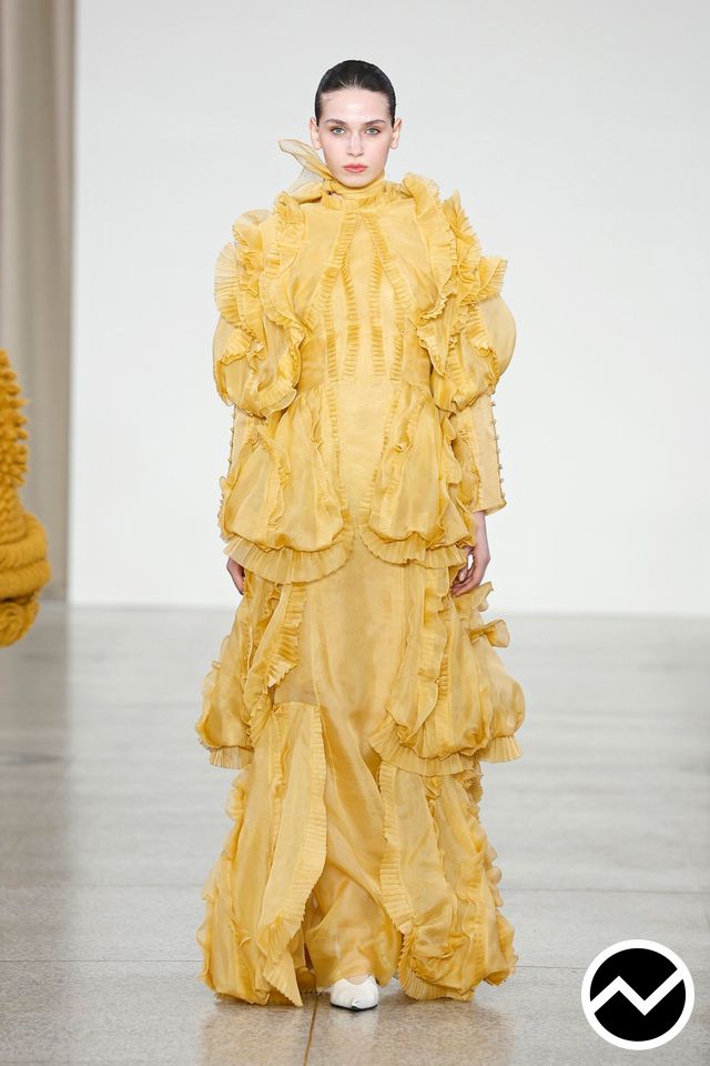 J.salinas, FW26 womenswear, Ruffled Dress, look 3