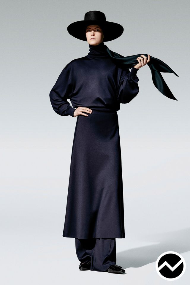Loro Piana, FW26 womenswear, Midnight Blue, look 41