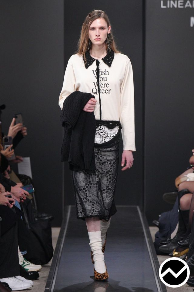 Marco Rambaldi, FW26 womenswear, Cable Knit, look 5