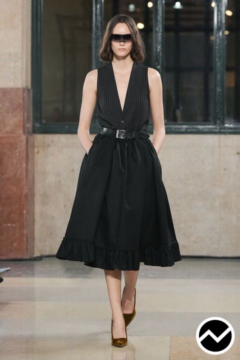 Mm6 Maison Margiela, FW26 womenswear, Buttoned Front Dress, look 49
