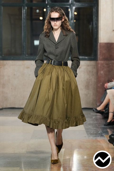 Mm6 Maison Margiela, FW26 womenswear, Belted Skirts, look 50