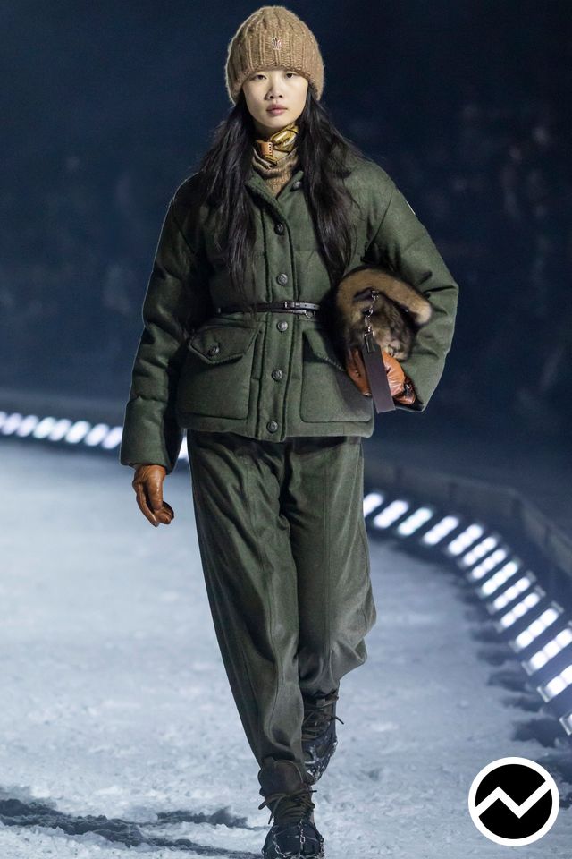 Moncler Grenoble, FW26 womenswear, Pine Green, look 72