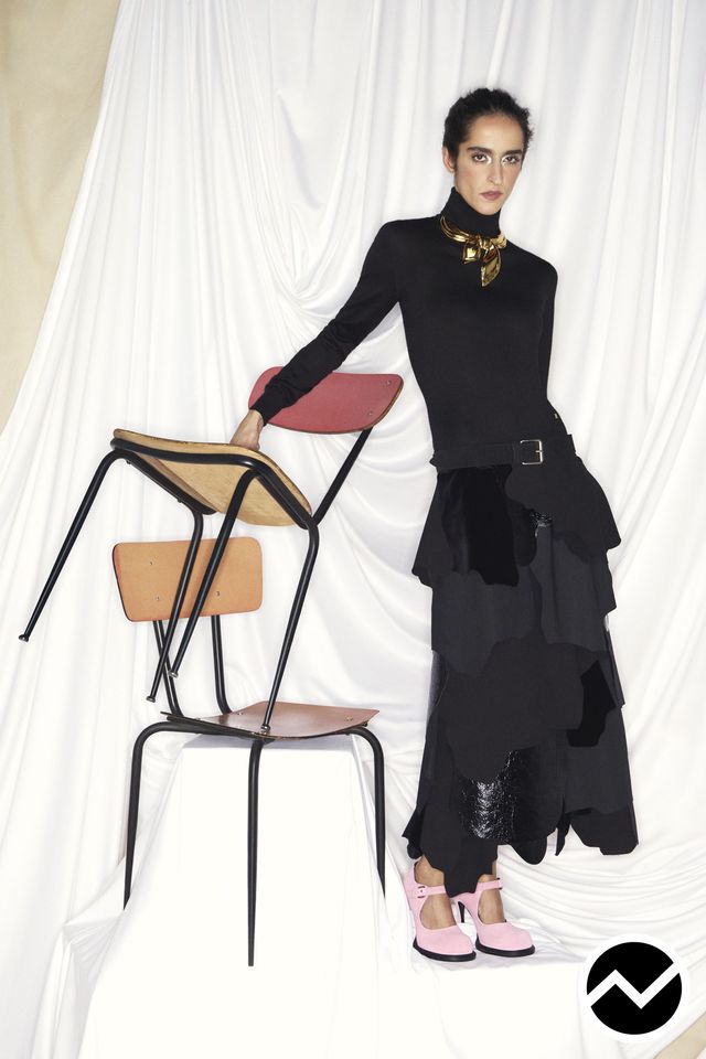 Moschino, FW26 womenswear, Roll Sweater, look 9