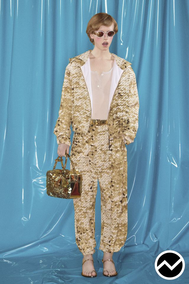 Moschino, FW26 womenswear, Elasticated Waistline Pants, look 12