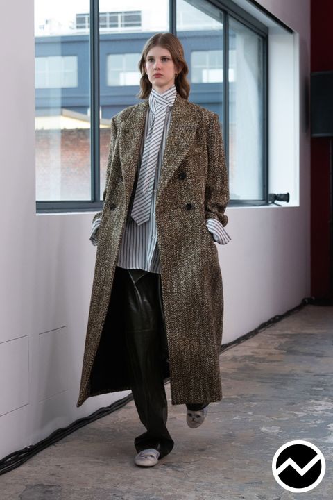 Msgm, FW26 womenswear, Double Breasted Coat, look 2
